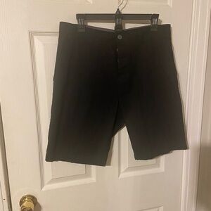 H&M Men's Dark Charcoal Flat Front Shorts